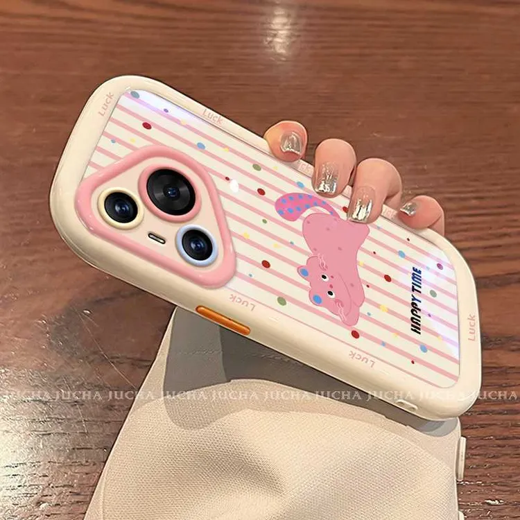 条纹小猫适用华为pura70pro手机壳高档女神款苹果16高质量reno13