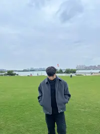 正方体 9606 秋冬保暖夹克厚款拉链纯色时尚保暖潮流优雅风