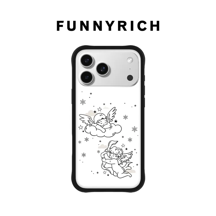 FUNNYRICH天使捕梦网适用iPhone17/16ProMax手机壳液态硅胶苹果15