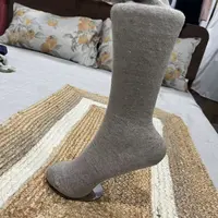 【汉麻小腿袜】新款汉麻长筒字母小腿袜秋冬(加长)