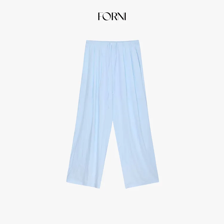 FORNI 冰感透氧裤 肌理感空气极简松弛宽松拖地垂垂休闲裤