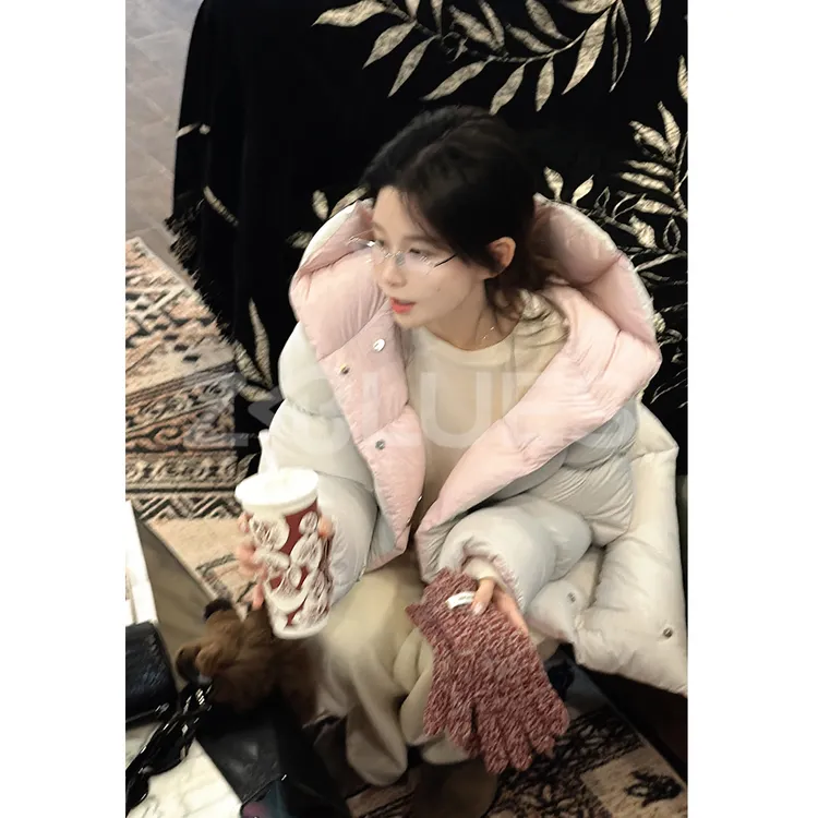 Z.blues【爆蓬暖感】三星白鹅绒暗扣短款羽绒服YZUIRUW095