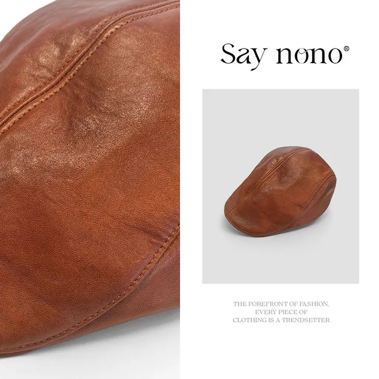 懒猫nono│Saynono 油腊皮前进帽BL52203