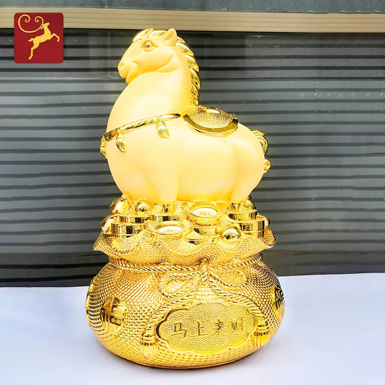 存钱罐马摆件客厅玄关酒柜家用大容量只进不出储蓄罐电视装饰品