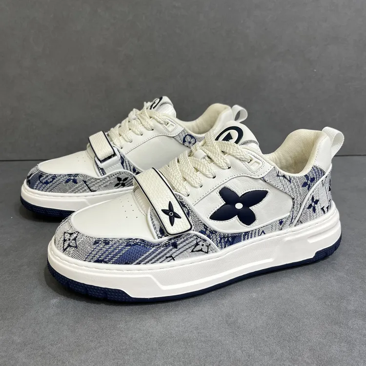 鞋子男款男鞋真皮透气百搭潮鞋2025新爆款秋季厚底板鞋时尚休闲鞋