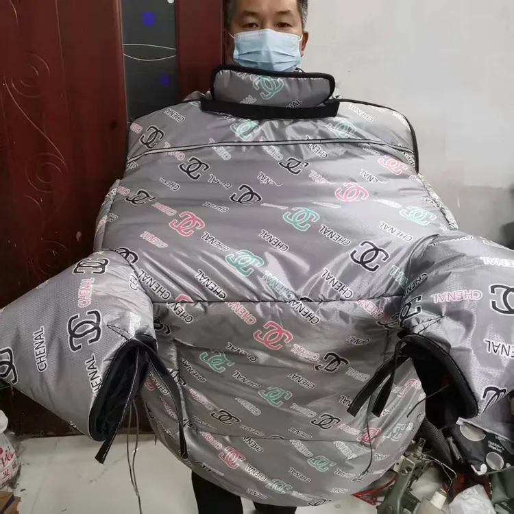 电动车挡风被冬季加绒护脖有侧翼350克中厚款