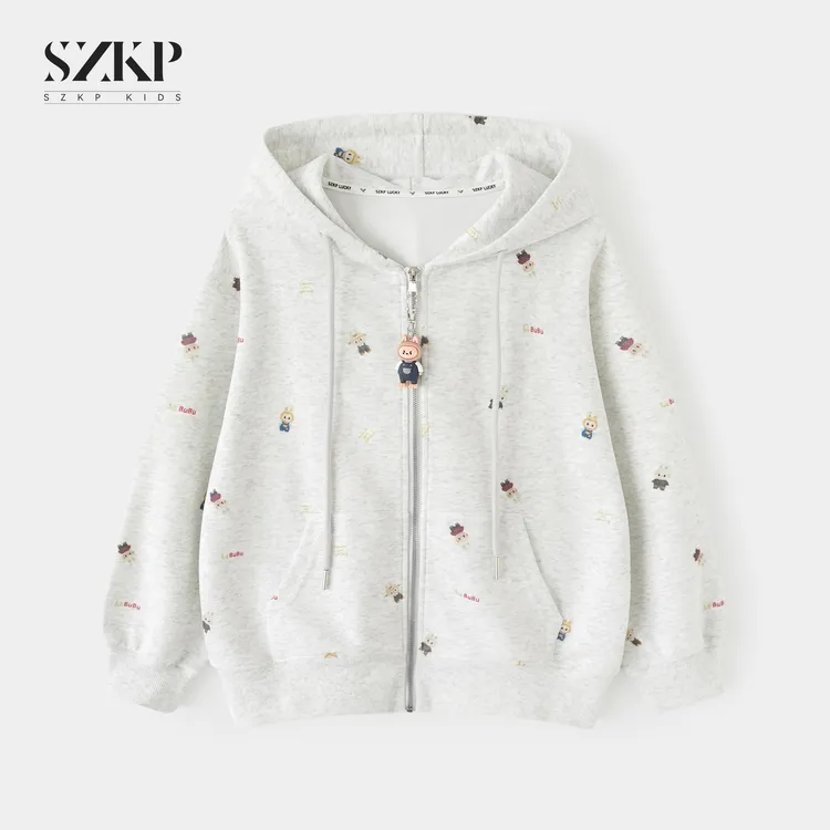 SZKP秋季新款女童装洋气上衣中大童休闲潮款儿童外套YNYQ555567