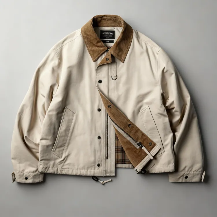 【外套】FR家-25秋冬新款灯芯绒复古日系哈灵顿夹克外套男士00003WT