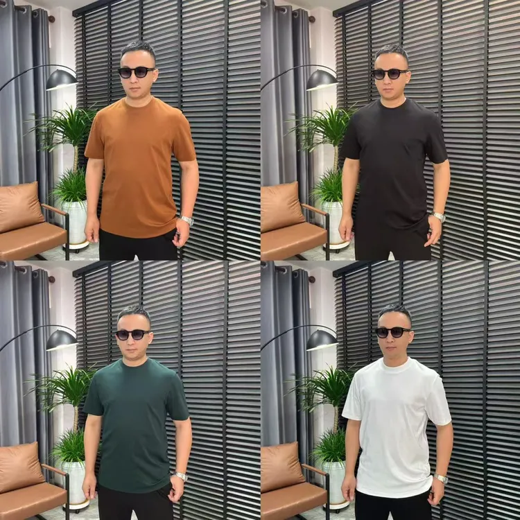 张先生欧货•83827春夏款男士时尚休闲百搭微宽松100%棉圆领短袖