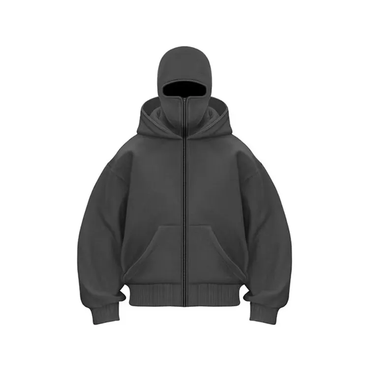 LlGGlCC巴拉克拉法帽外套帽衫俄式悍匪双帽运动连帽男女款卫衣