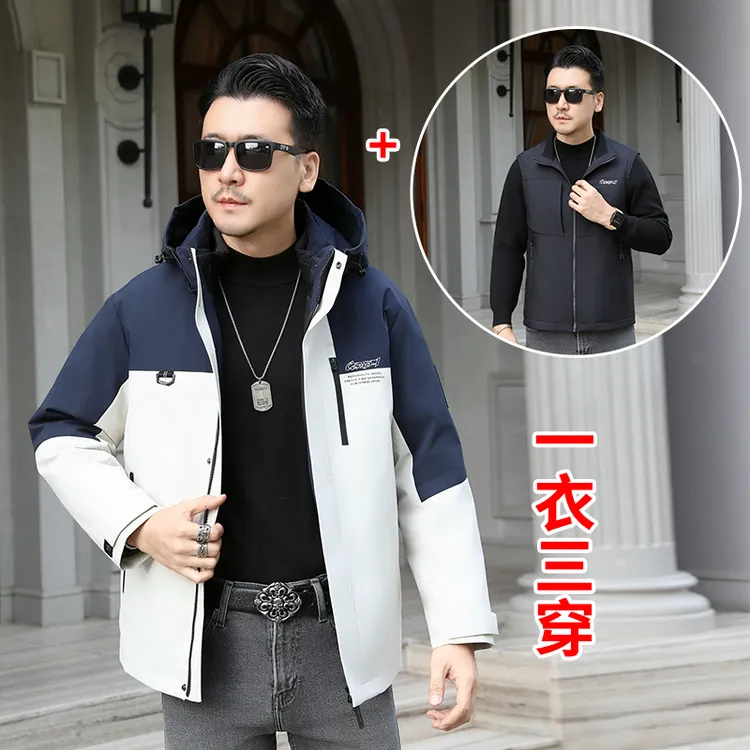 羽绒服皮草派克服潮款外套男款冬季极寒系列
