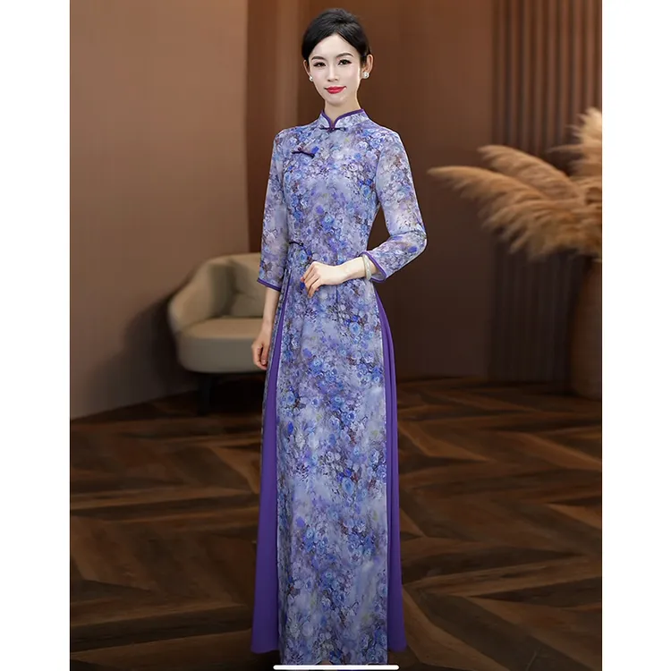 国风连衣裙女2025春夏新款新中式度假裙改良旗袍大摆时尚出游裙子