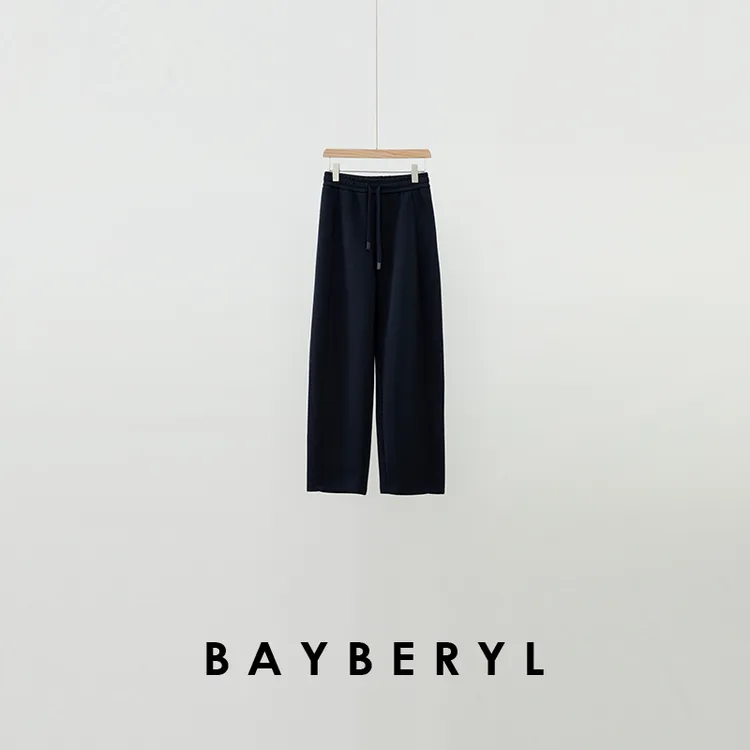 CC10-BAYBERY老贝高频裤*运动风抽绳松紧腰秋百搭休闲裤XXK4H2846