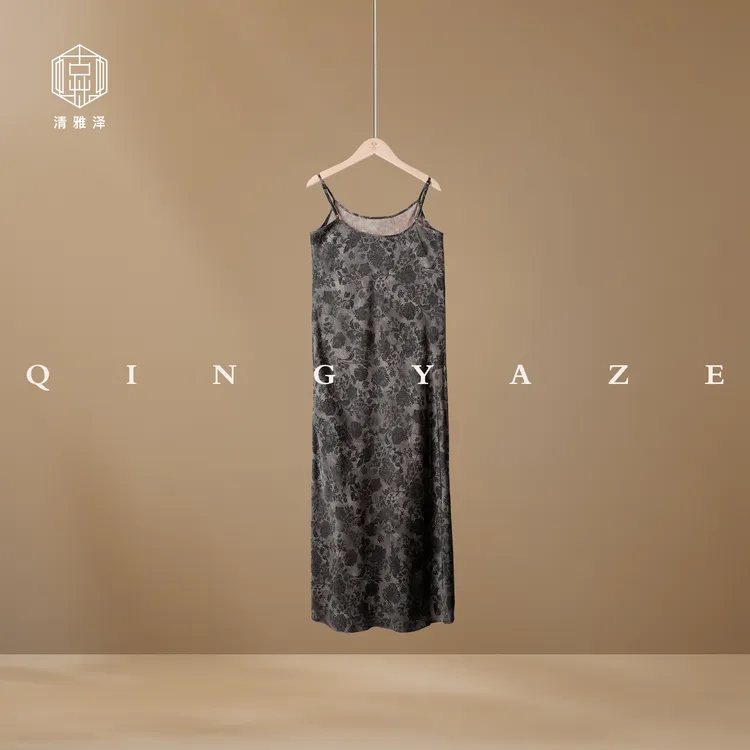 侘寂美学！斜裁双面穿吊带裙！GZ5707
