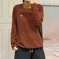 NANA 2025【大眼睛德绒卫衣】冬季双面带绒条纹打底长袖A0514