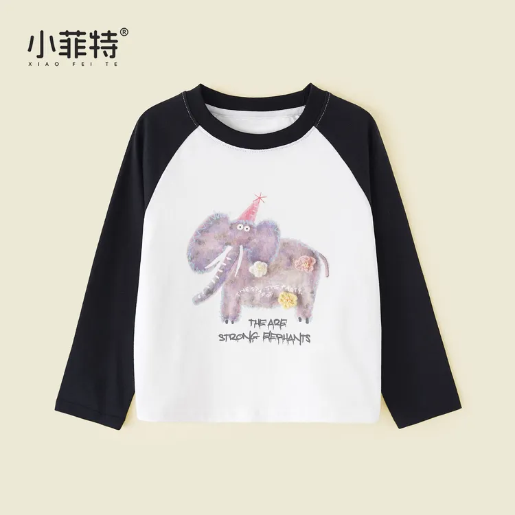 小菲特2025秋季新款女童装长袖T恤中大童洋气儿童打底衫YNYQ52610