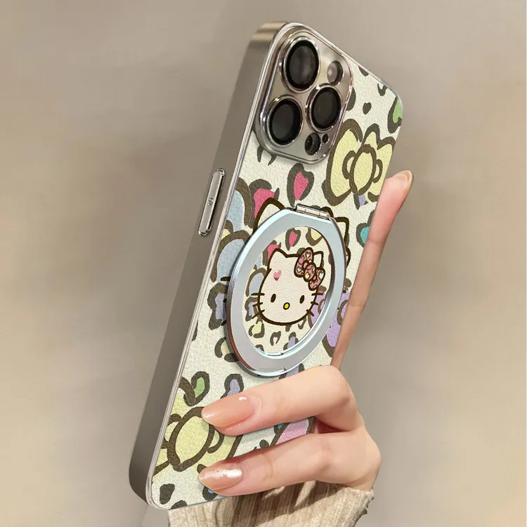 适用苹果17promax手机壳爱心猫iphone16pro全包防摔15外壳高级感