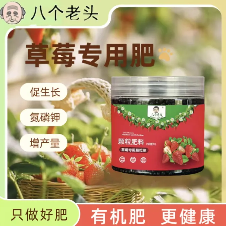 草莓肥料家用盆栽通用型缓释复合有机肥颗粒坐果期草莓专用有机肥