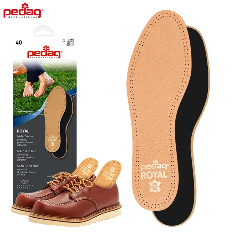 德国pedag进口真皮鞋垫植鞣革吸汗皮鞋垫redwing舒适薄款红翼鞋垫