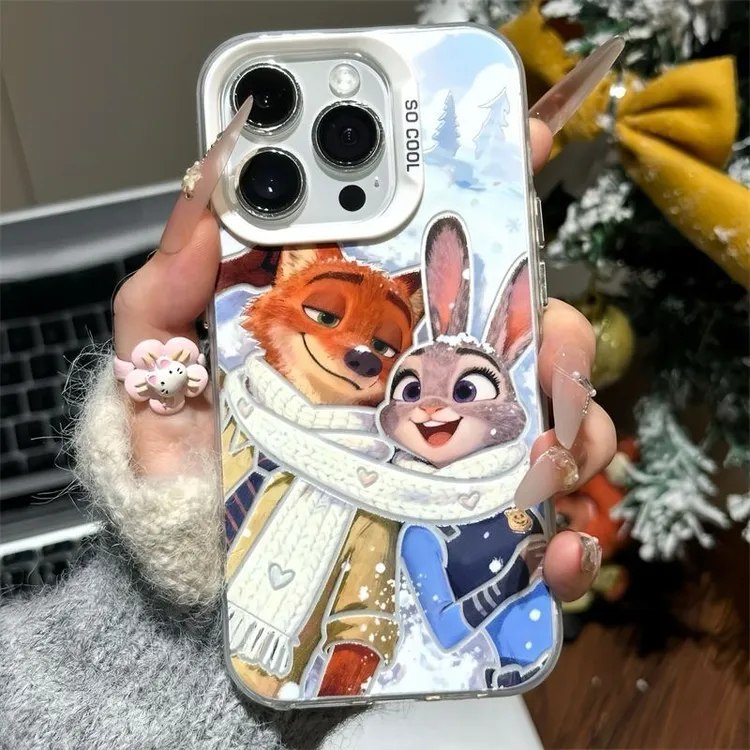 围巾尼克朱迪手机壳适用苹果17PM动画卡通小米17数码配件潮牌款