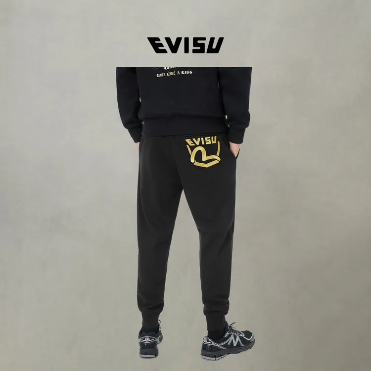 EVISU福神 2025秋季新品 男士海鸥刺绣卫裤2EAADM4SP1249RXCT