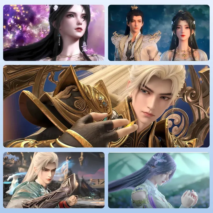 完美世界动漫二次元鼠标垫电竞学生家用办公键盘防滑超厚键盘垫