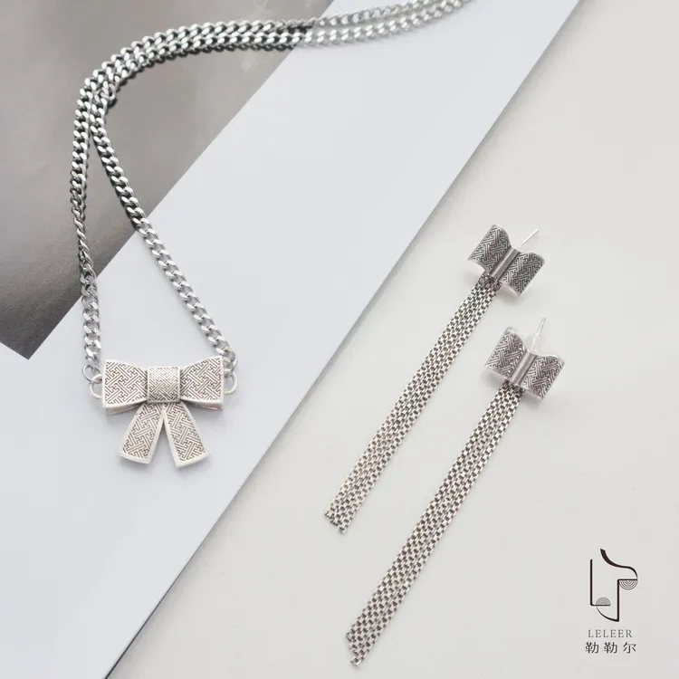 吊坠925银 勒勒尔曲水纹元素新中式织银为结项链气质小众不撞款