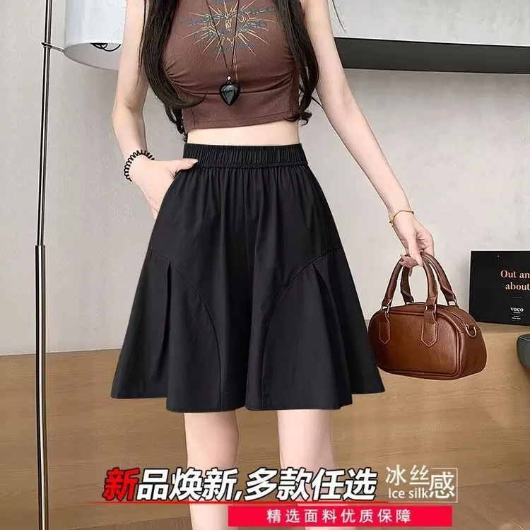 夏季短裤五分设计感小众百搭显瘦女潮小个子美式裙裤高腰流行外穿
