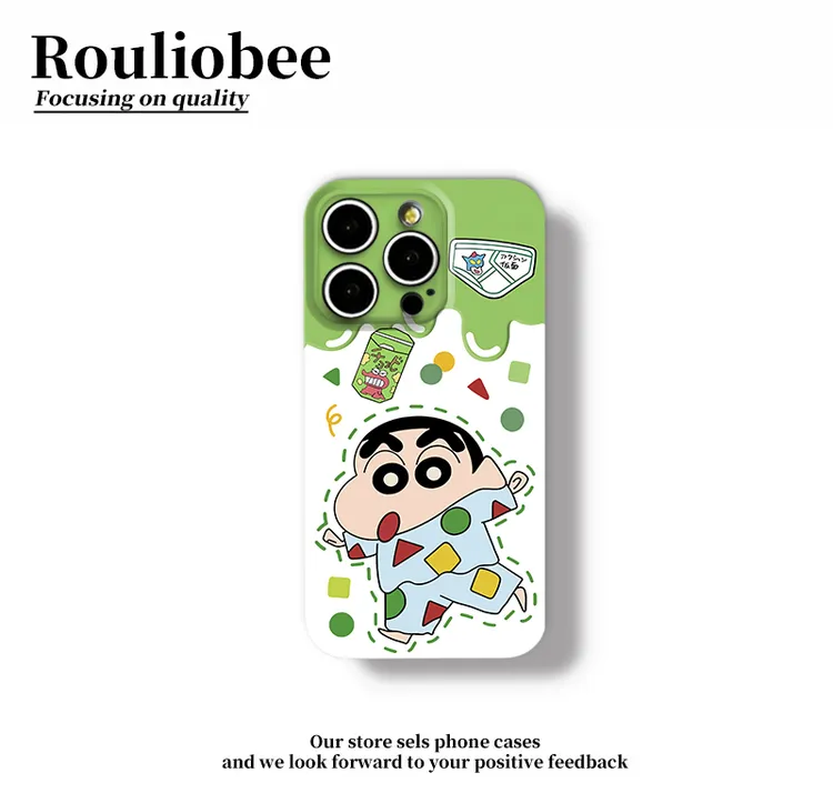 舞动蜡笔小新适用苹果17promax手机壳iPhone16华为vivo小米14oppo