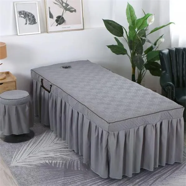 美容床罩枕套两件套美容床按摩床配套床罩美容院美容床罩4件套