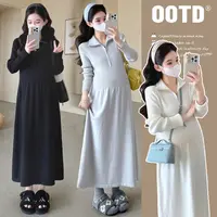 【橙子】孕妇装秋季毛衣针织高级感连衣裙打底裙2025新款孕妈穿搭
