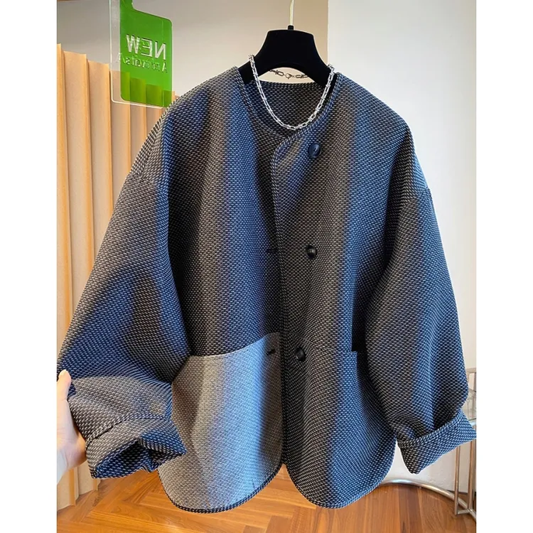 高端南油欧货外套女2025新款秋季洋气宽松漂亮独特时髦超好看上衣