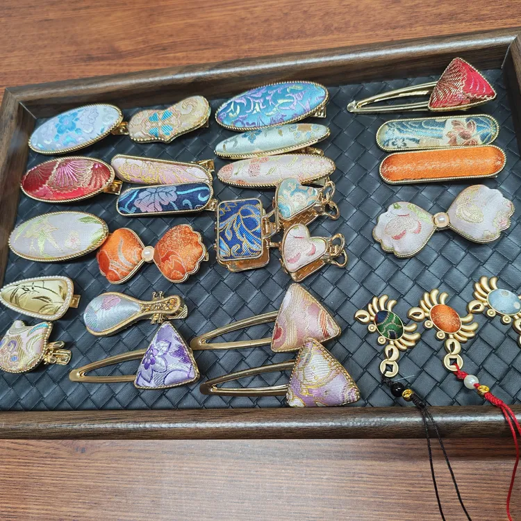 【发夹】宋锦复古国风少女风新款发夹手工气质发卡发饰古风抓夹