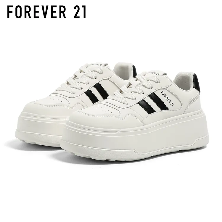 【经典小白鞋】F21厚底女秋季新款小个子增高6CM超好看爆款女板鞋