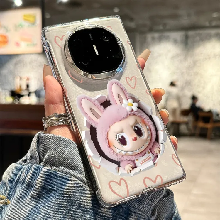 适用华为matex6手机壳x5新款爱心拉布布可爱透明全包防摔超薄壳