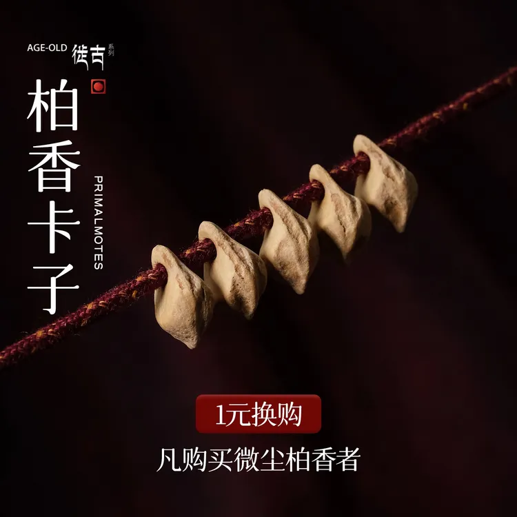 微尘柏香柏香卡子徙古系列柏香籽文玩手串百香籽搭配配饰单品