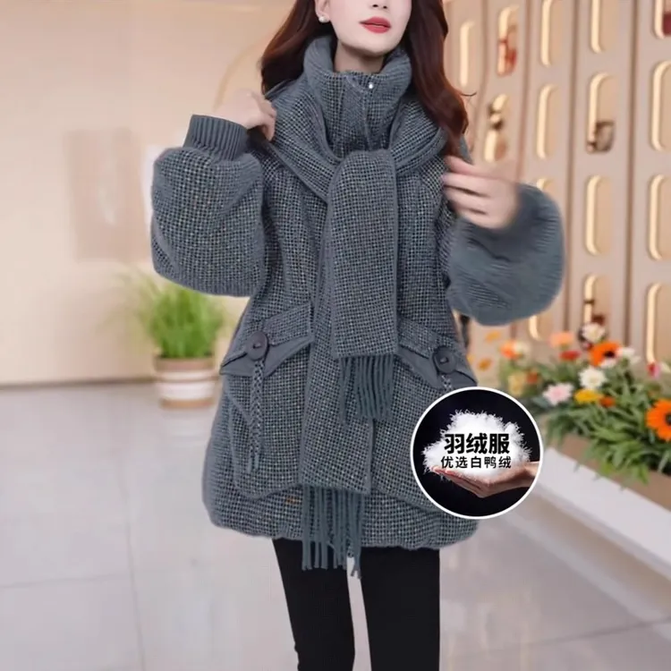 【羽绒服】冬季白鸭绒羽绒服百搭新款时尚莫瑞系穿搭休闲保暖女装