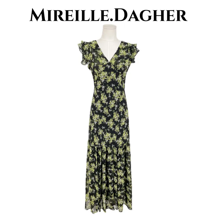 米莱Jiaer/夏季新款轻奢法式花边袖时尚小众炸街高级感女装26834