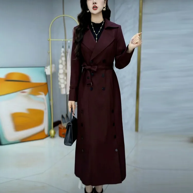 轻奢秋季高贵气质风衣外套女2025新款爆款时尚洋气百搭中长款上衣