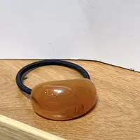 M645净版焦糖色马蹄扣发绳