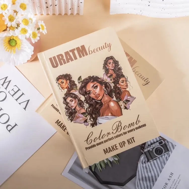 【好物】43色珠光哑光眼唇彩高光腮红修容多功能书本形眼影盘