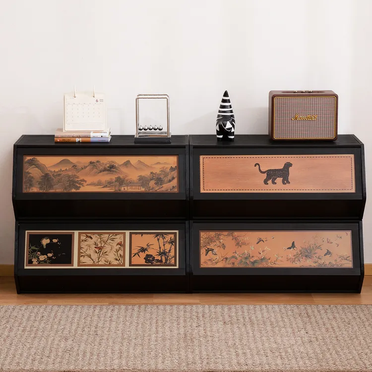 收纳柜子置物柜家用桌下零食客厅杂物房间储物卧室整理架简易多层