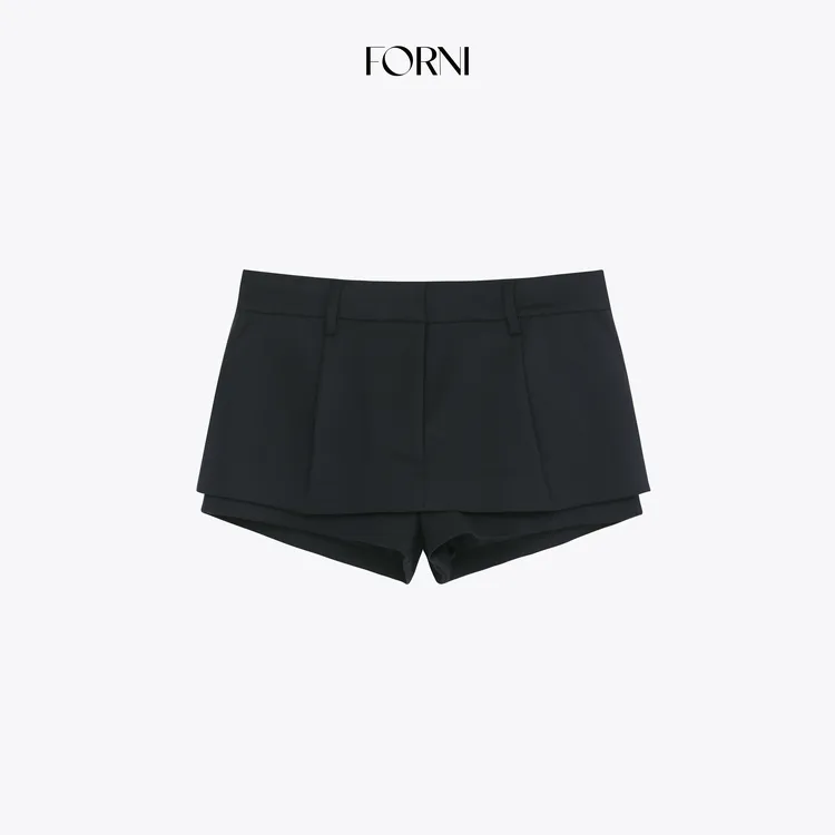 FORNI 职场一键式 2025秋季高支新疆棉通勤风低腰短裤