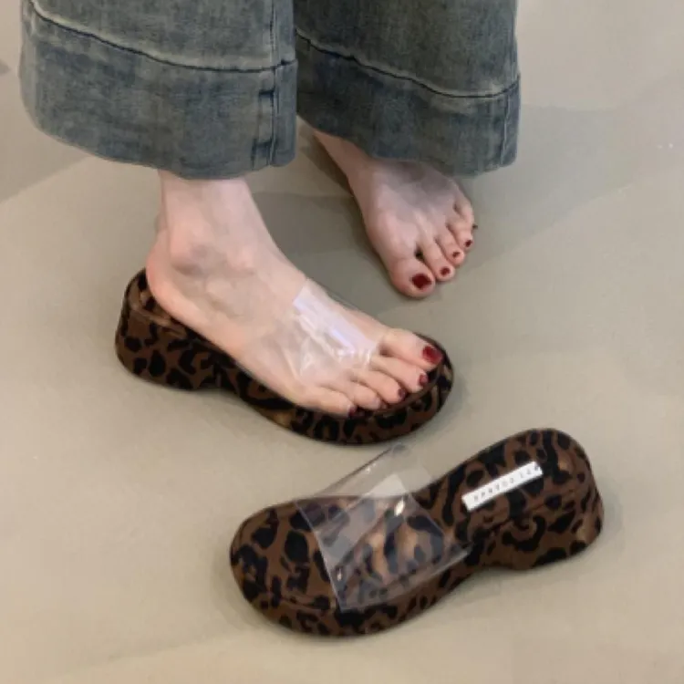 ALQR-556-3厚底小个子凉拖鞋2025年夏季法式度假露趾一字凉鞋