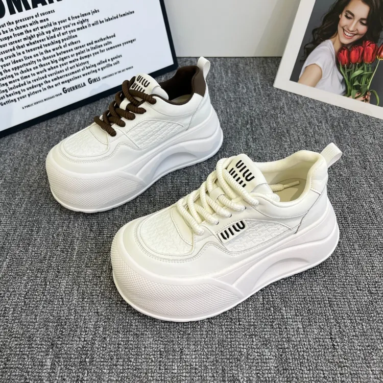 厚底百搭增高6公分四季小白鞋2025春秋新款上新小个子运动休闲鞋