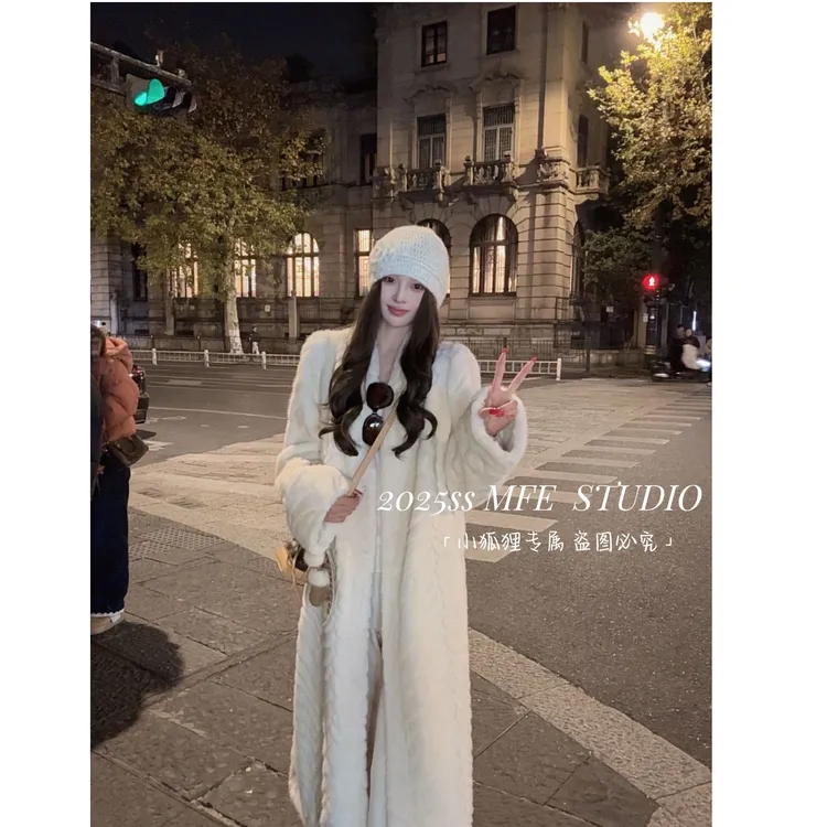 【鸿欣专属】2025/MFE | ” 一忘皆空 ” 慵懒复古环保毛毛女长款毛毛外套