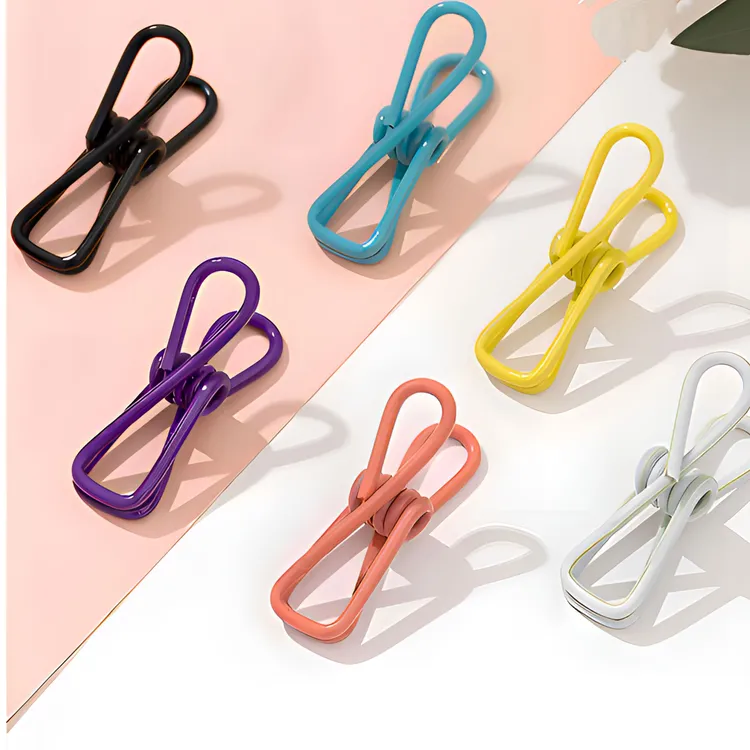 【开学必备】浸塑小夹子多功能照片零食封口夹袜子晾衣夹衣服固定器