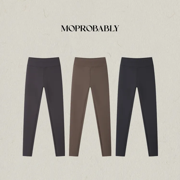 Moprobably李予诺「Pro羊绒裤」保暖气质修身显瘦瑜伽裤L5451047