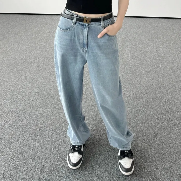 AMASS/阿玛施宽松显瘦高腰香蕉牛仔裤5100484