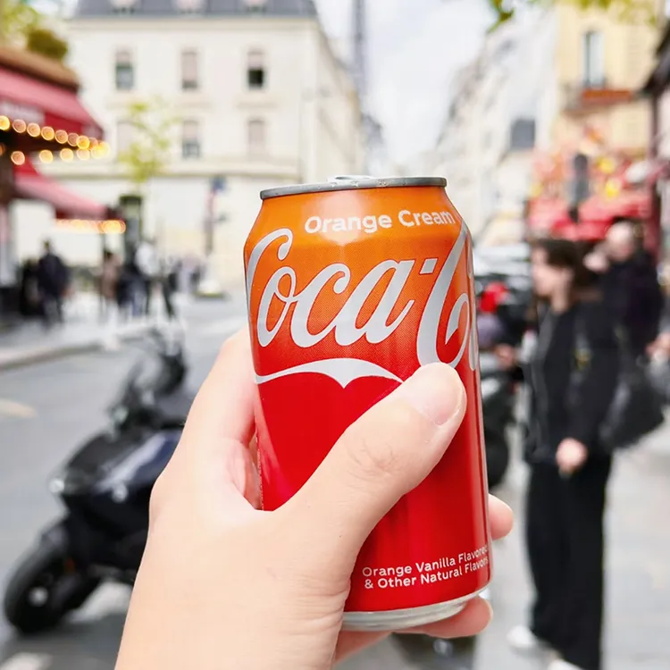 顺丰包邮美国进口COCA COLA可口可乐奶油橙子味碳酸饮料汽水